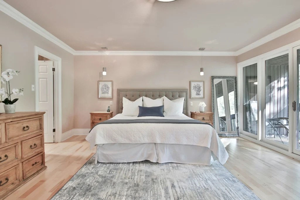 Soft + Serene Bedroom Makeover | Pure Zen Decor 13 Nightstand Clean and Stylish