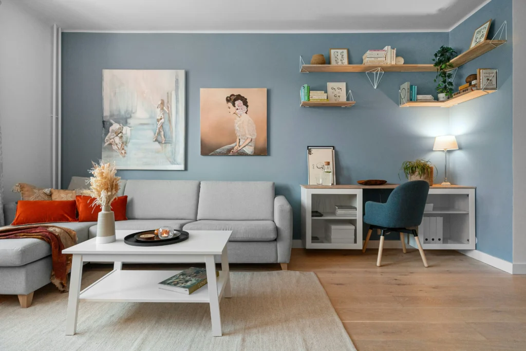 Trending Living Room Color Combos | Pure Zen Decor 10 Muted Blue