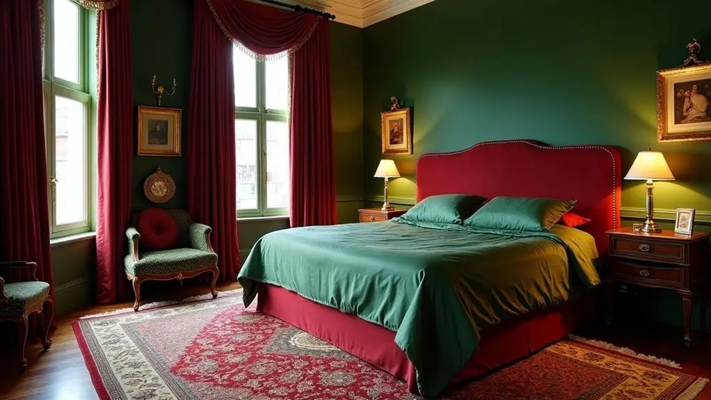 16 Green and Burgundy Bedroom Decor Ideas for Cozy Space 16 15 2