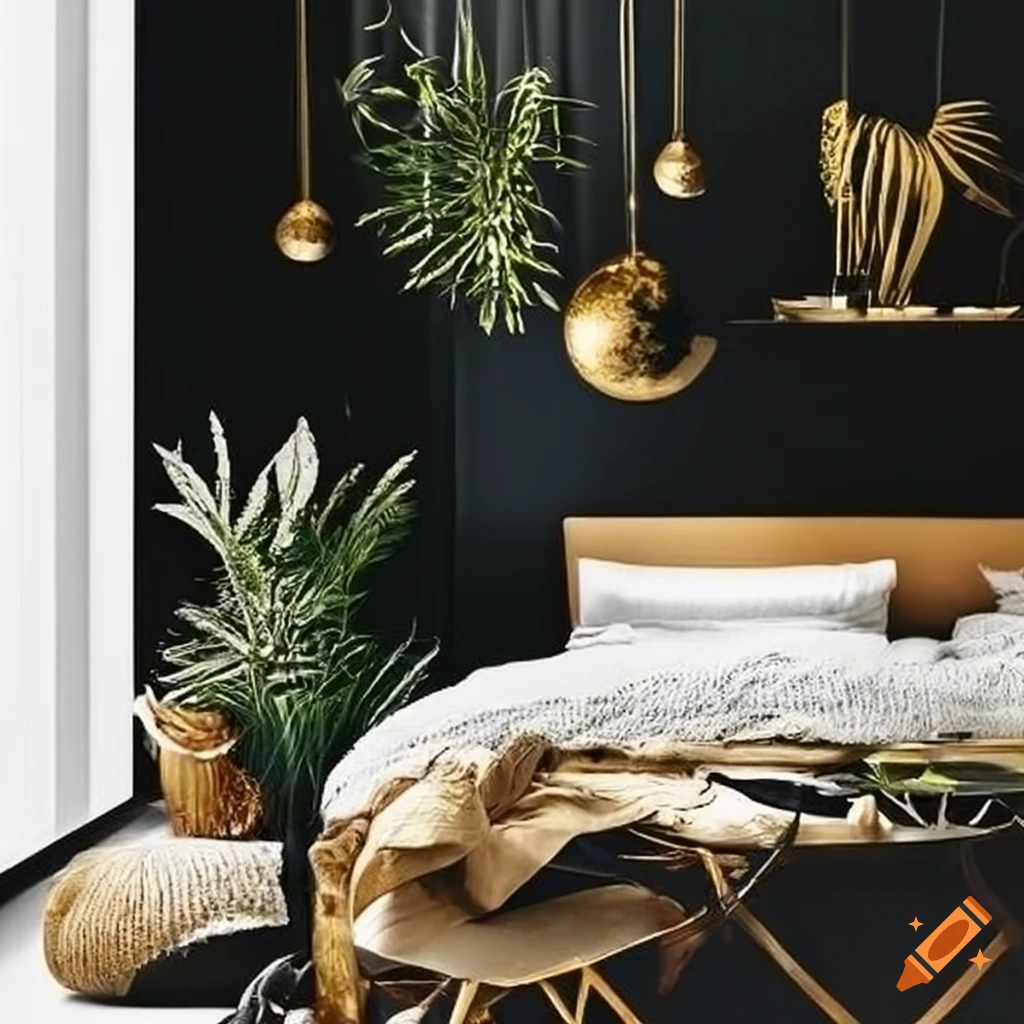 19 Black, Green, and Gold Living Room Ideas for Cozy Home 17 16 1