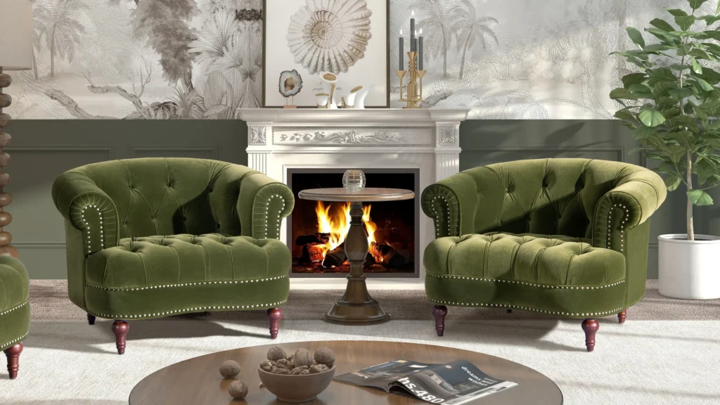 18 Green and Burgundy Living Room Decor 12 12