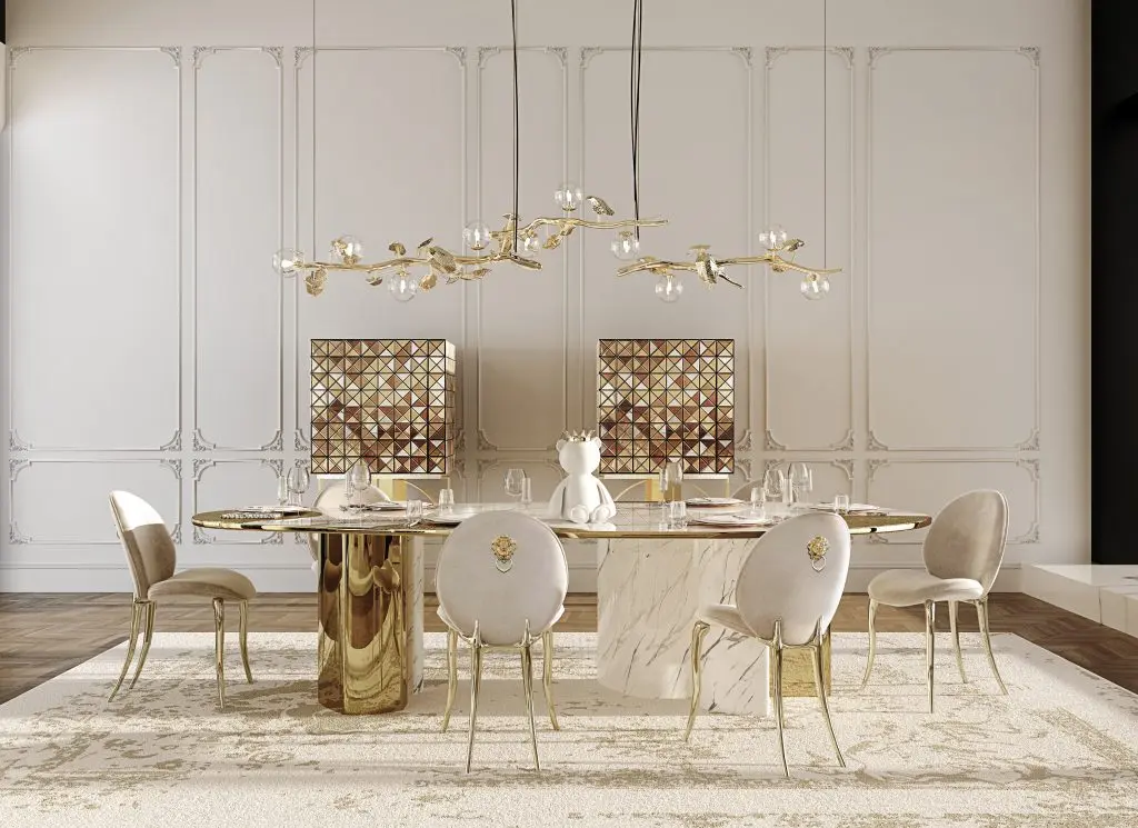 15 Modern Luxury Dining Room Decor Ideas | Pure Zen Decor 11 9 5