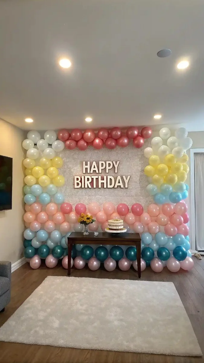 18 Birthday Wall Decor Ideas with Balloons, Lights & Signs 2 image 372
