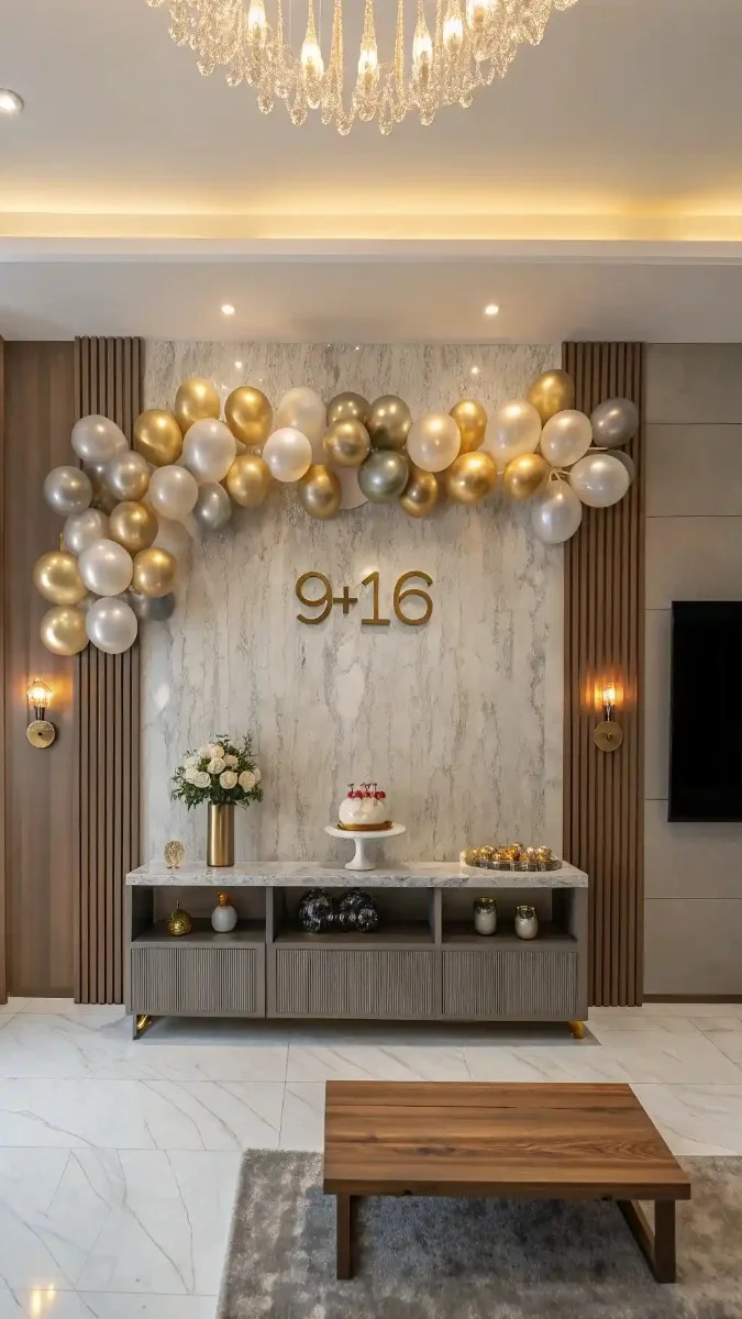 18 Birthday Wall Decor Ideas with Balloons, Lights & Signs 8 image 381