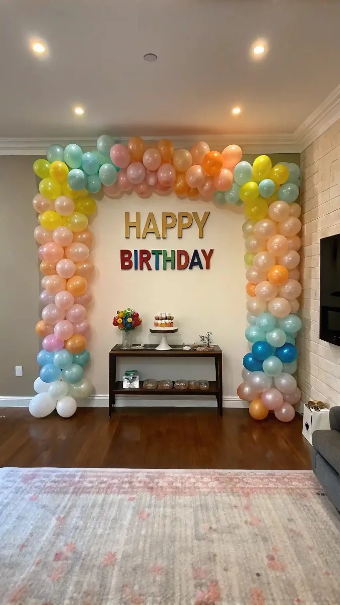 18 Birthday Wall Decor Ideas with Balloons, Lights & Signs 10 image 383