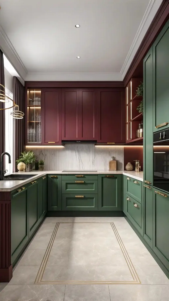 22 Green And Burgundy Kitchen Ideas That Are Trending Now 10 image 411