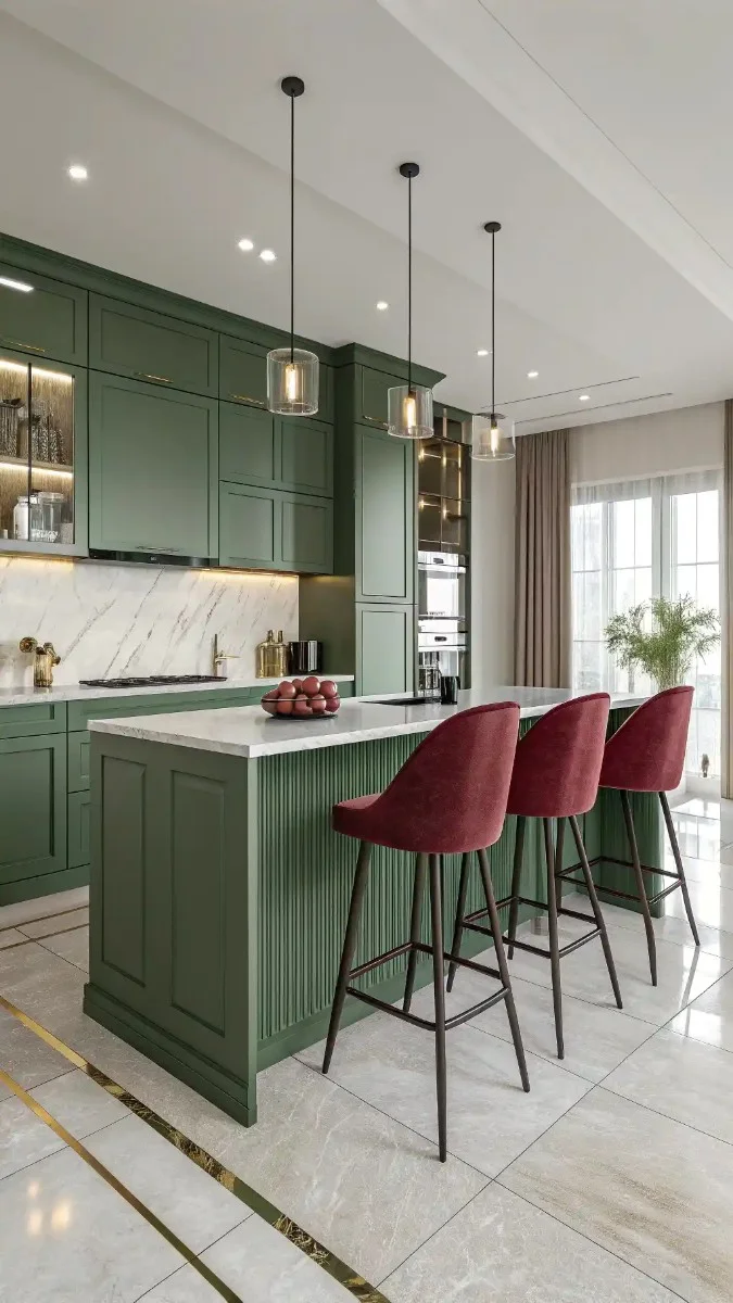 22 Green And Burgundy Kitchen Ideas That Are Trending Now 12 image 413