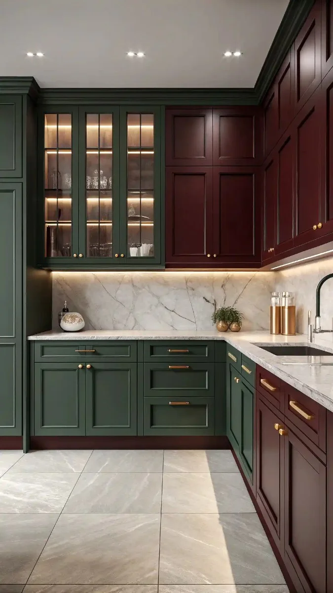 22 Green And Burgundy Kitchen Ideas That Are Trending Now 14 image 415