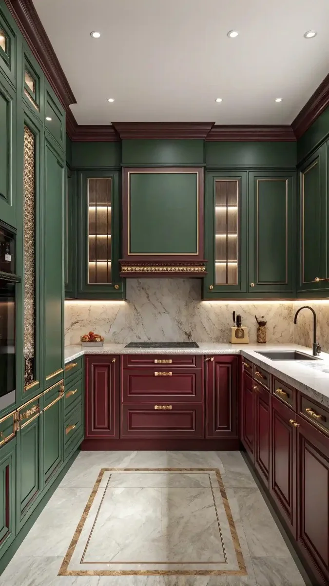 22 Green And Burgundy Kitchen Ideas That Are Trending Now 15 image 416
