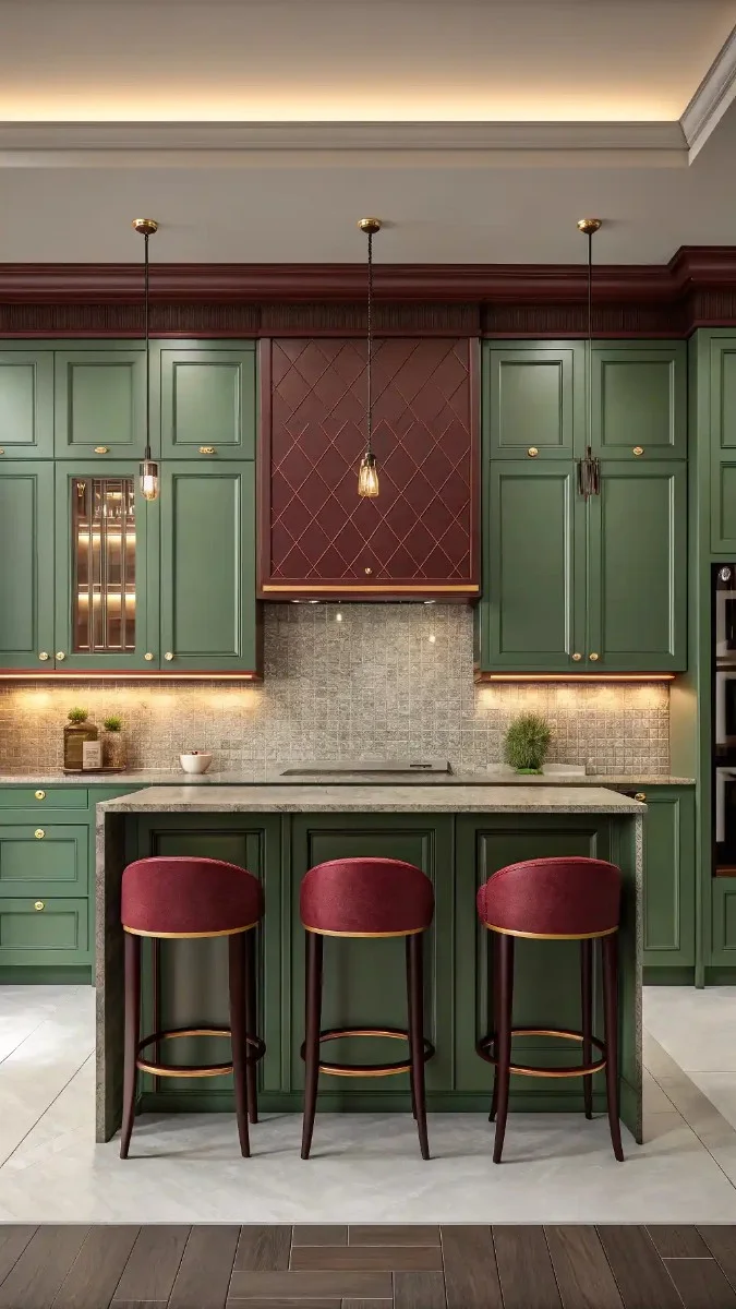 22 Green And Burgundy Kitchen Ideas That Are Trending Now 16 image 417