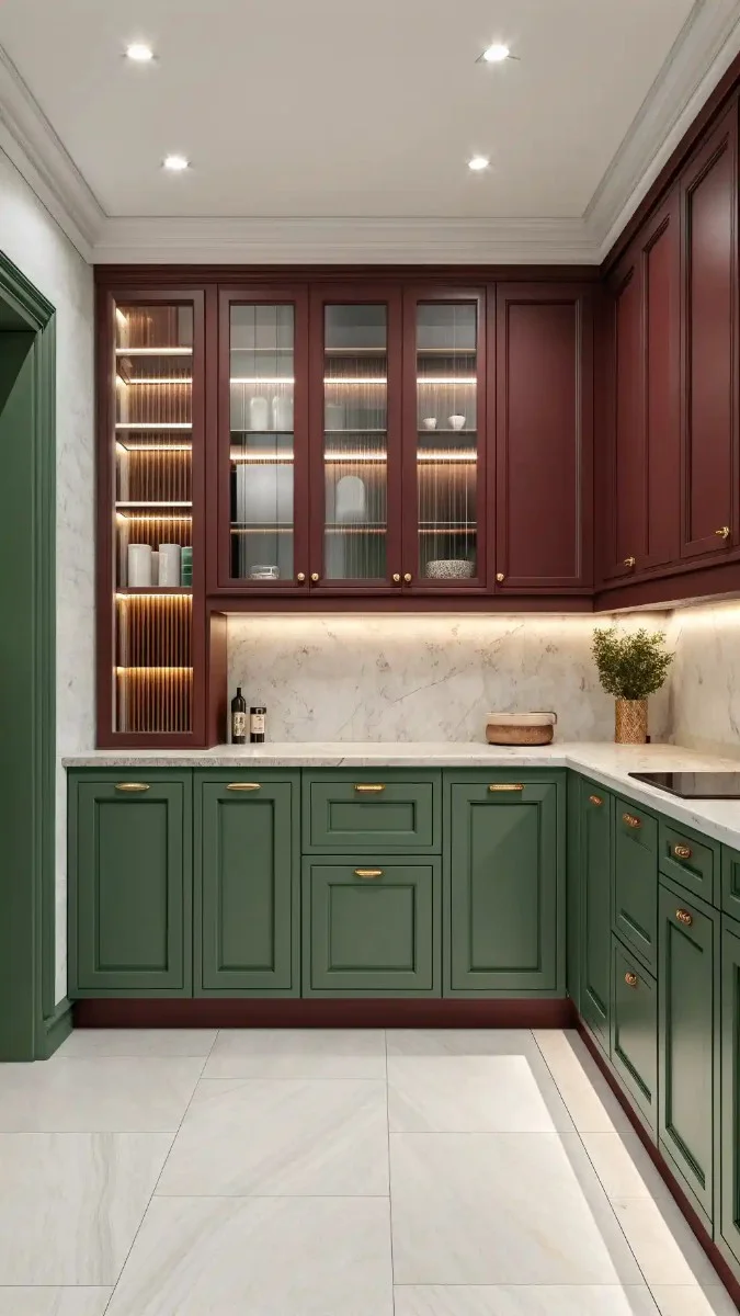 22 Green And Burgundy Kitchen Ideas That Are Trending Now 17 image 418