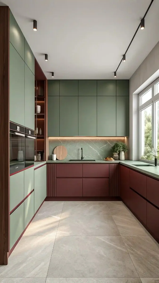 22 Green And Burgundy Kitchen Ideas That Are Trending Now 20 image 421