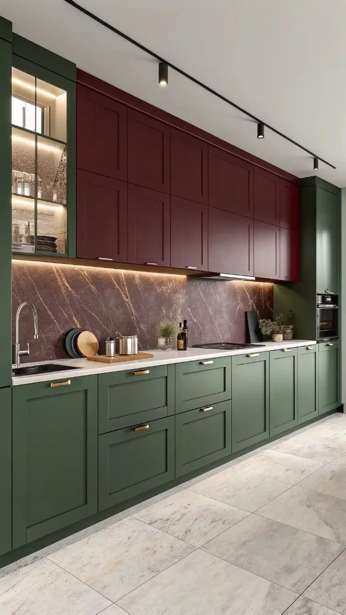 22 Green And Burgundy Kitchen Ideas That Are Trending Now 23 image 424