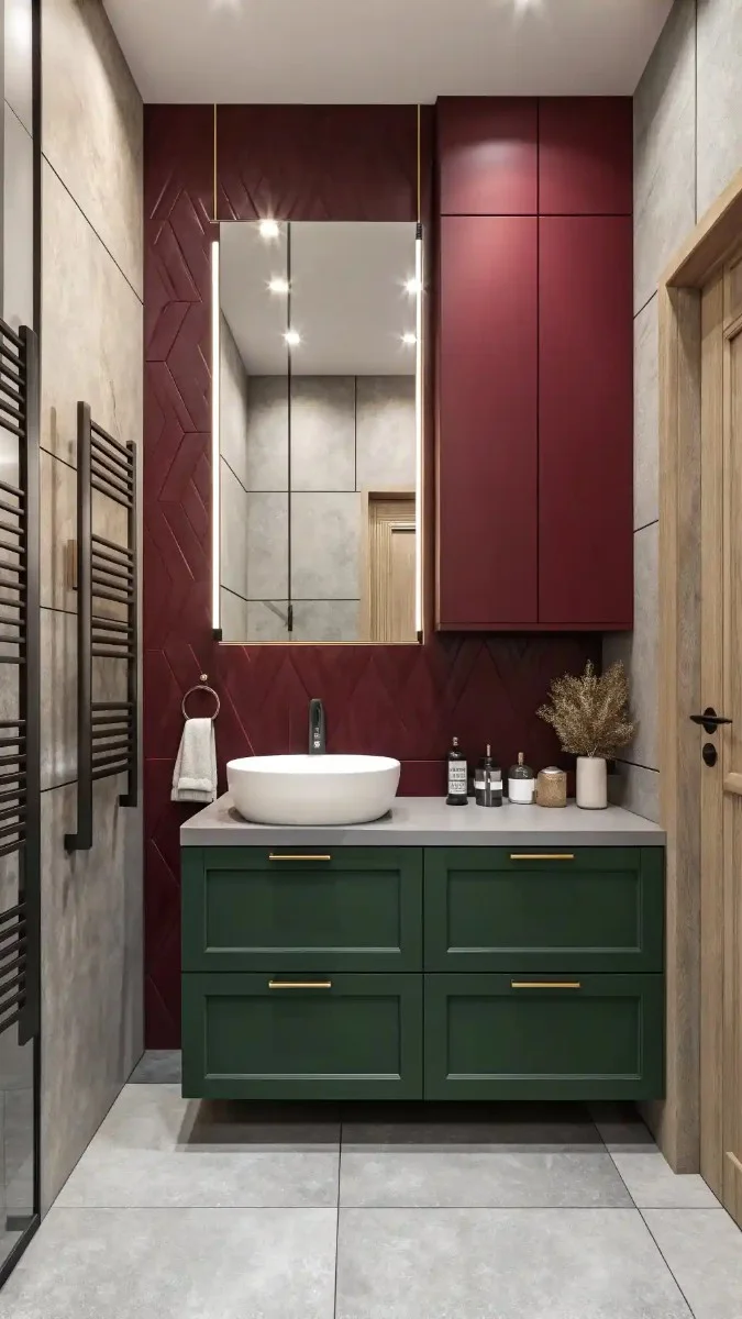 15 Green And Burgundy Bathroom Decor Ideas That Actually Work 7 image 430