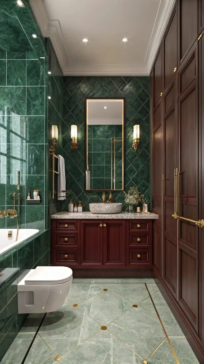 15 Green And Burgundy Bathroom Decor Ideas That Actually Work 9 image 432