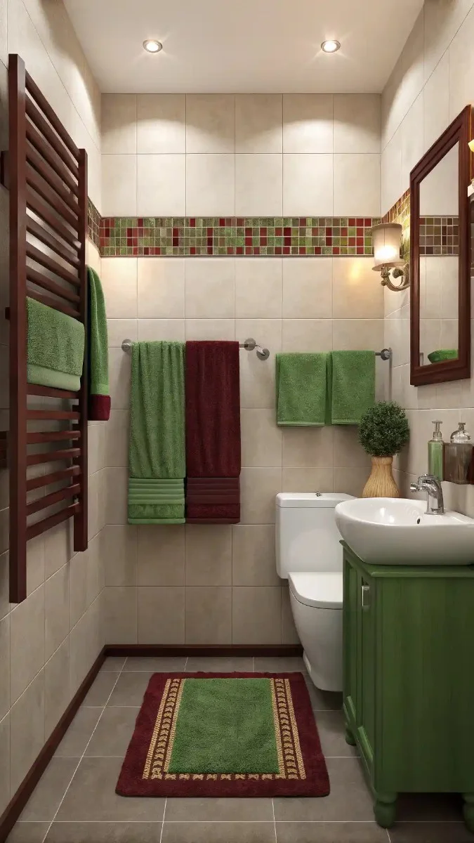 15 Green And Burgundy Bathroom Decor Ideas That Actually Work 12 image 435