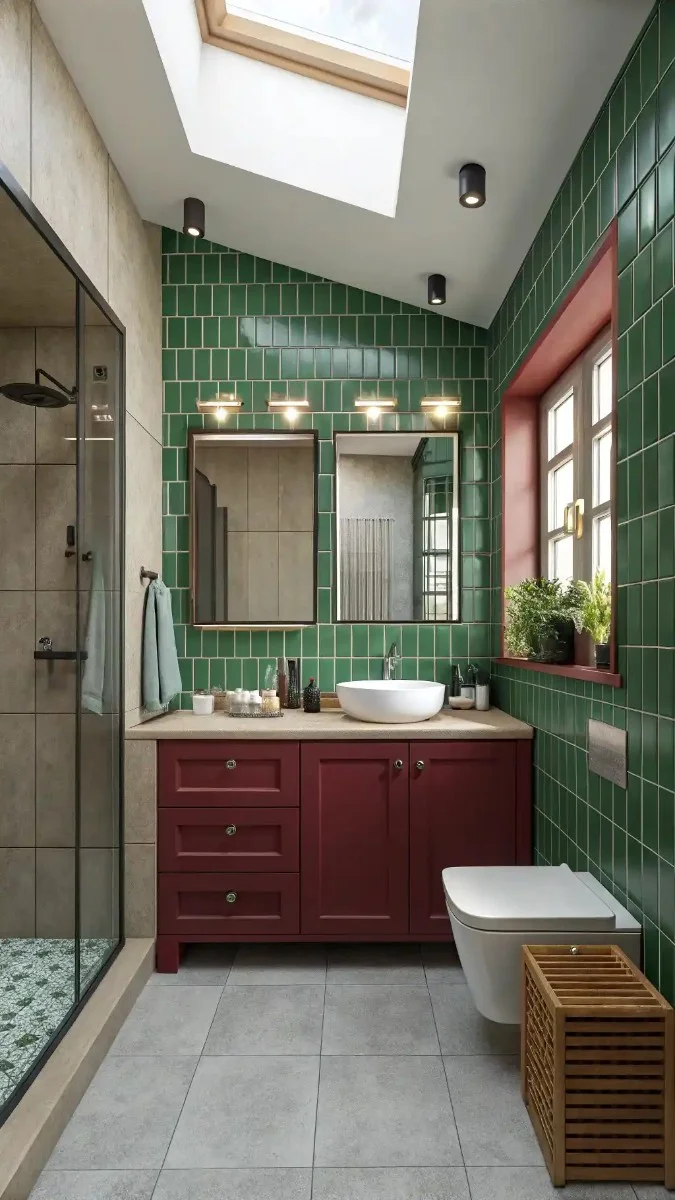 15 Green And Burgundy Bathroom Decor Ideas That Actually Work 14 image 437
