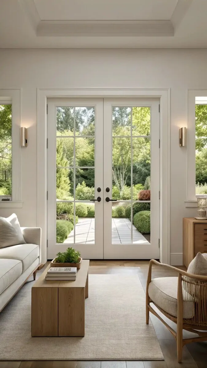 21 Living Room Double Doors to Garden That Look Beautiful 6 image 445
