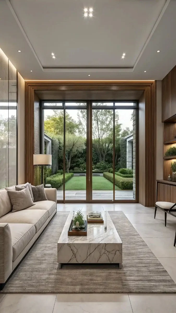 21 Living Room Double Doors to Garden That Look Beautiful 9 image 448