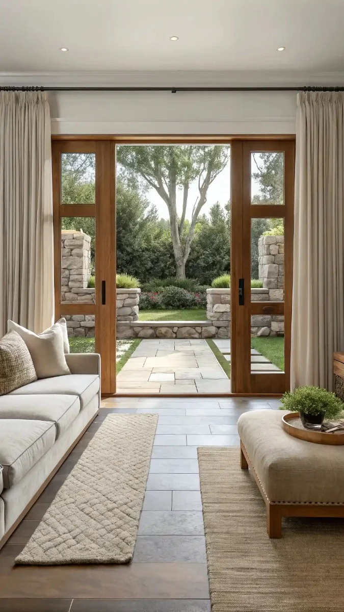 21 Living Room Double Doors to Garden That Look Beautiful 15 image 454