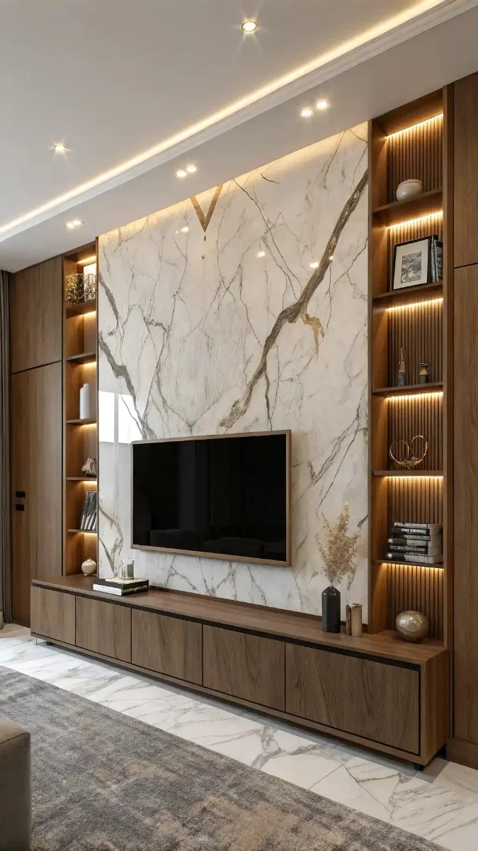 20 Luxury Living Room TV Unit Designs We’re Obsessed With 9 image 107