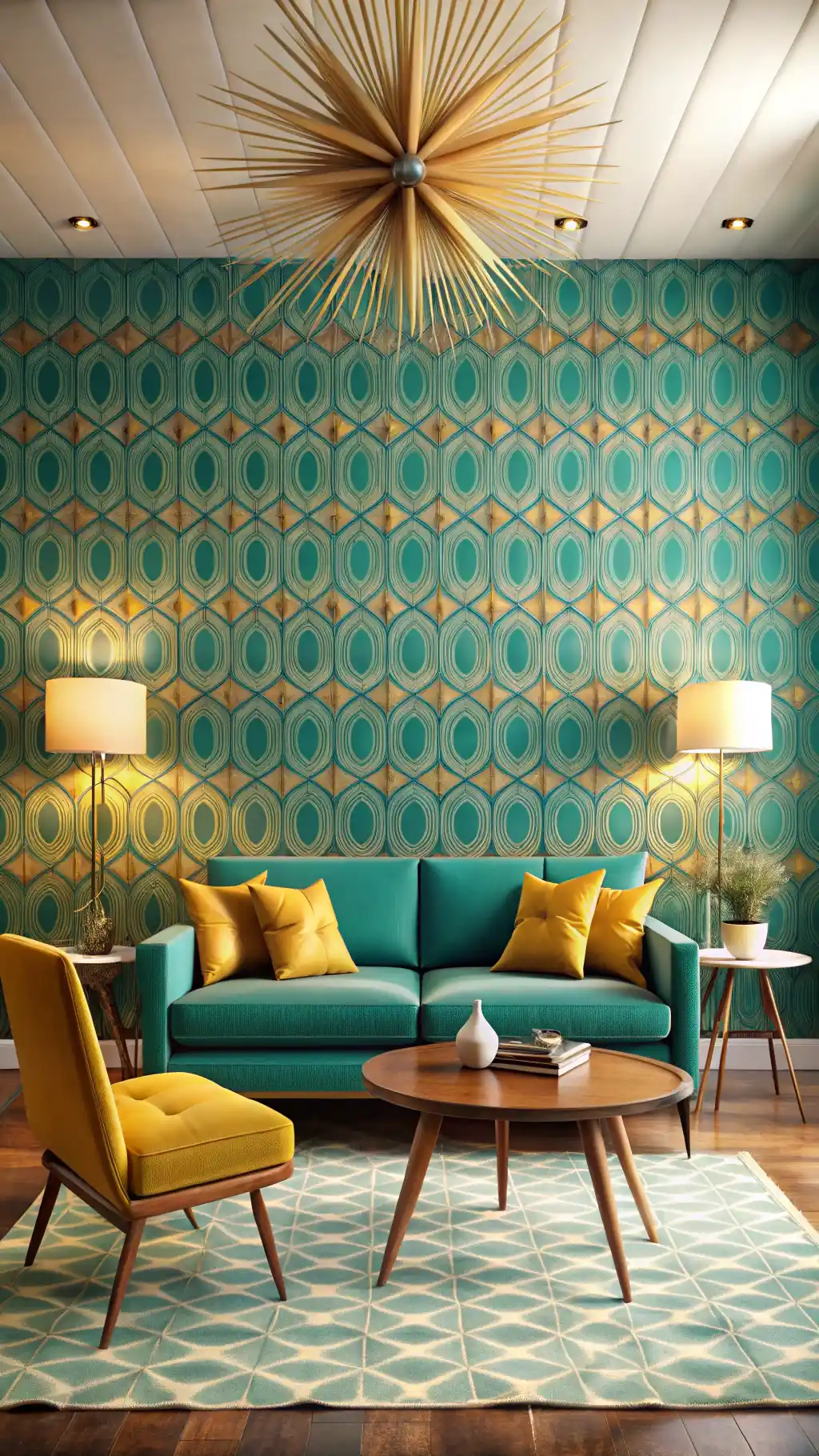 15 Wallpapers Vintage Retro 1950s Living Room: Design Your Dream Space 7 image 125