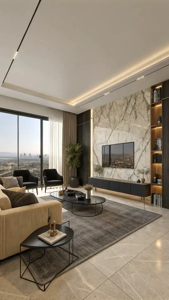 17 Modern High Rise Apartment Living Room Ideas 3 image 243