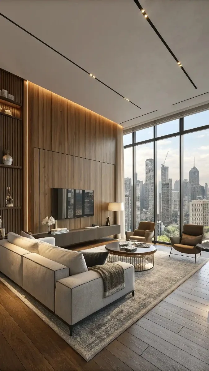 17 Modern High Rise Apartment Living Room Ideas 18 image 258