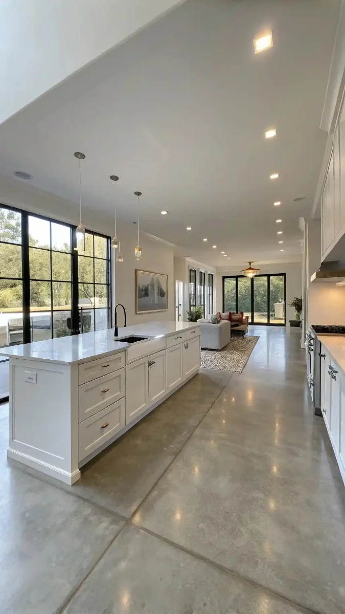 24 Concrete Floors Kitchen and Living Room Ideas You Need To Try 13 image 270