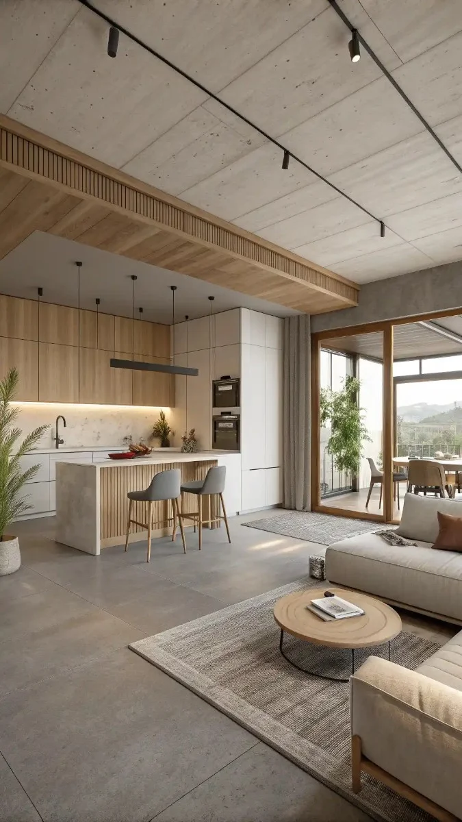 24 Concrete Floors Kitchen and Living Room Ideas You Need To Try 19 image 276