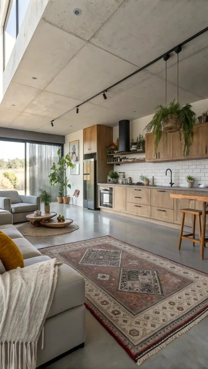 24 Concrete Floors Kitchen and Living Room Ideas You Need To Try 21 image 278