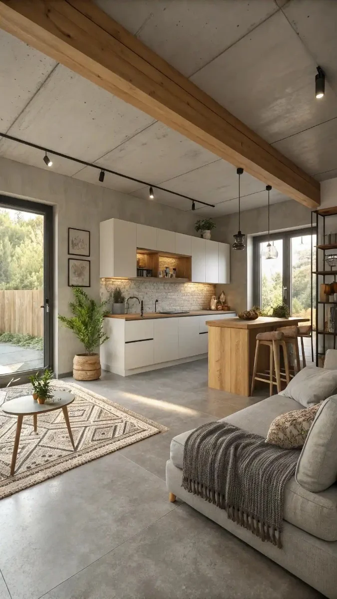 24 Concrete Floors Kitchen and Living Room Ideas You Need To Try 23 image 280