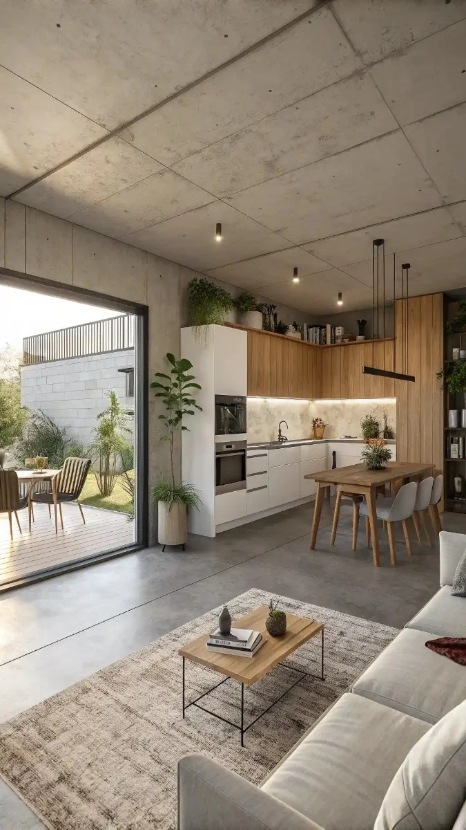 24 Concrete Floors Kitchen and Living Room Ideas You Need To Try 24 image 281
