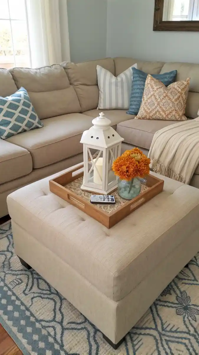 20 Small Living Room Ottoman Coffee Table Styles 9 image 30