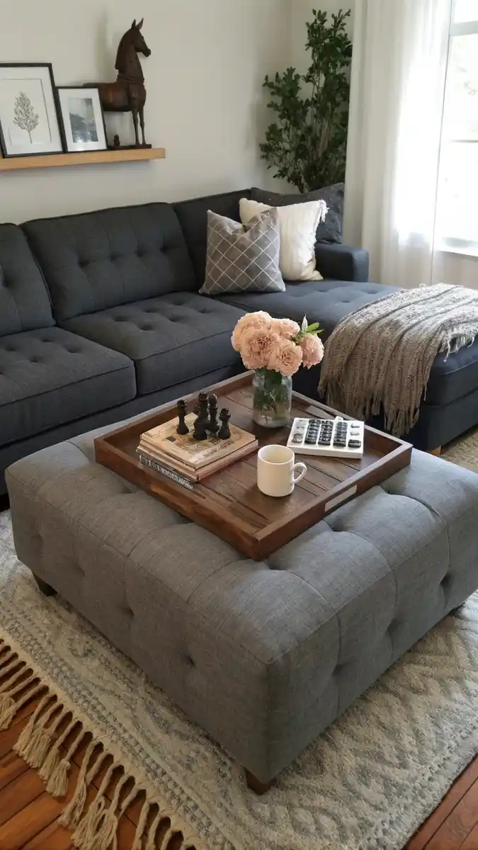 20 Small Living Room Ottoman Coffee Table Styles 14 image 35