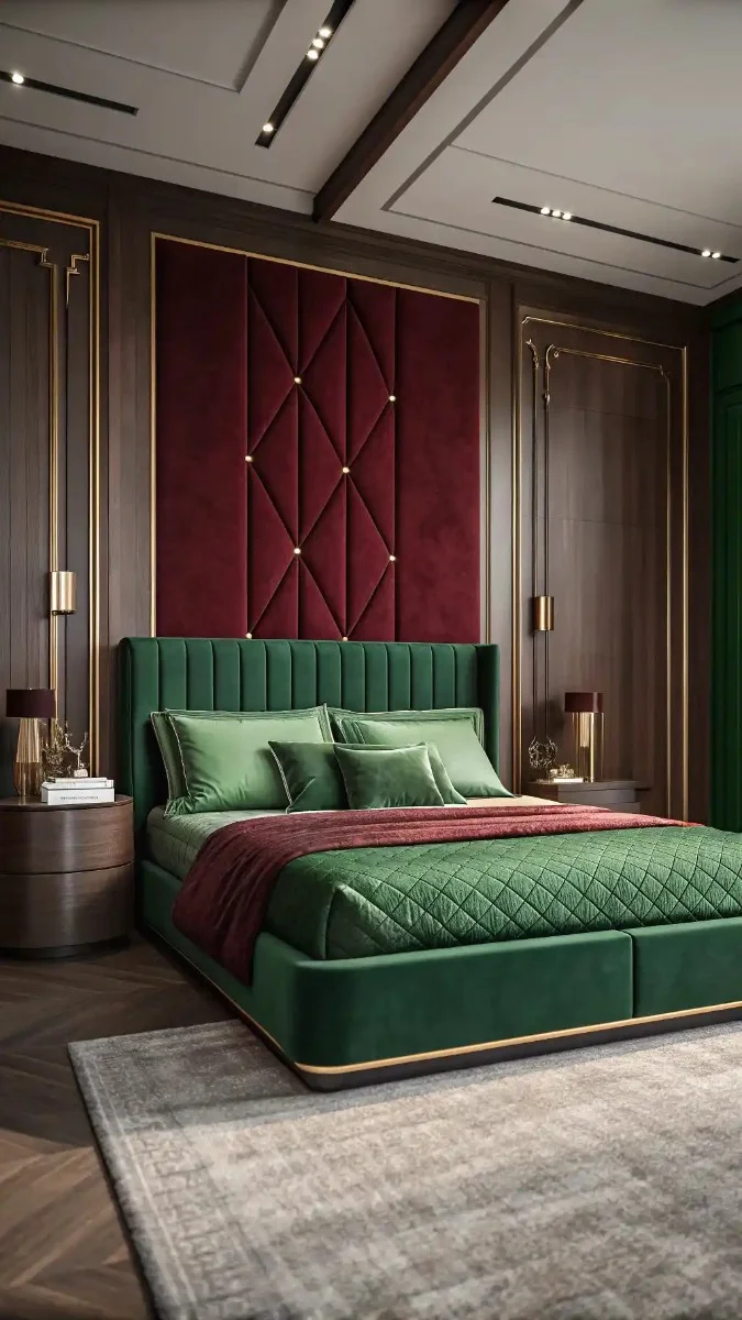16 Green And Burgundy Bedroom Decor Ideas That Look Beautiful 4 image 362