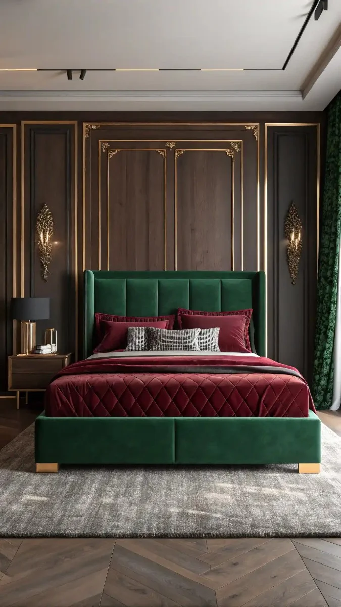 16 Green And Burgundy Bedroom Decor Ideas That Look Beautiful 8 image 366