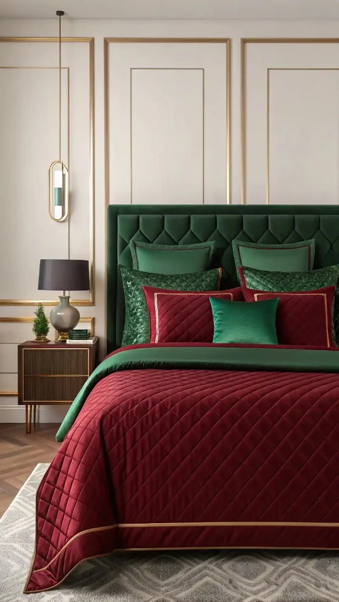 16 Green And Burgundy Bedroom Decor Ideas That Look Beautiful 11 image 369
