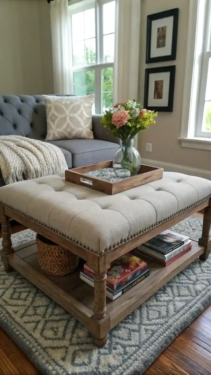 20 Small Living Room Ottoman Coffee Table Styles 18 image 39