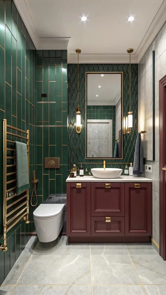 24 Green And Burgundy Bathroom Decor Ideas That Actually Work 5 image 401