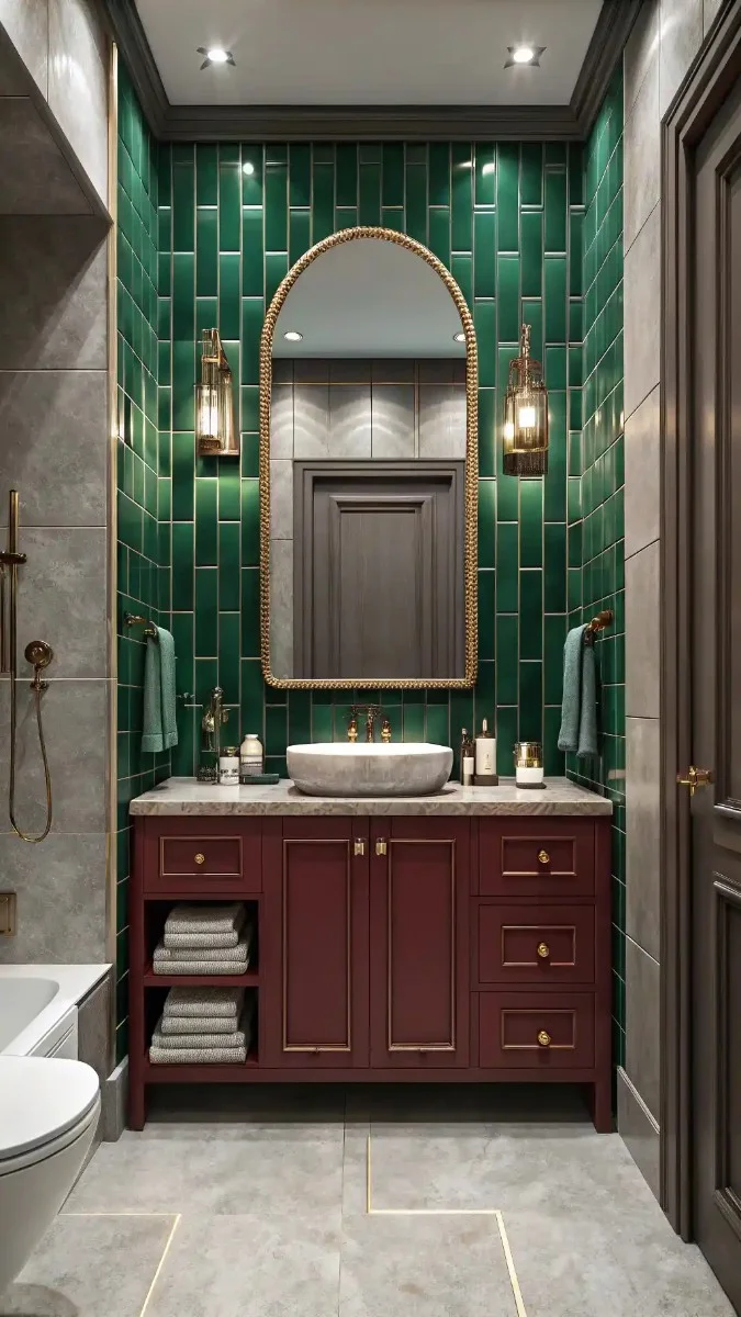 24 Green And Burgundy Bathroom Decor Ideas That Actually Work 6 image 402