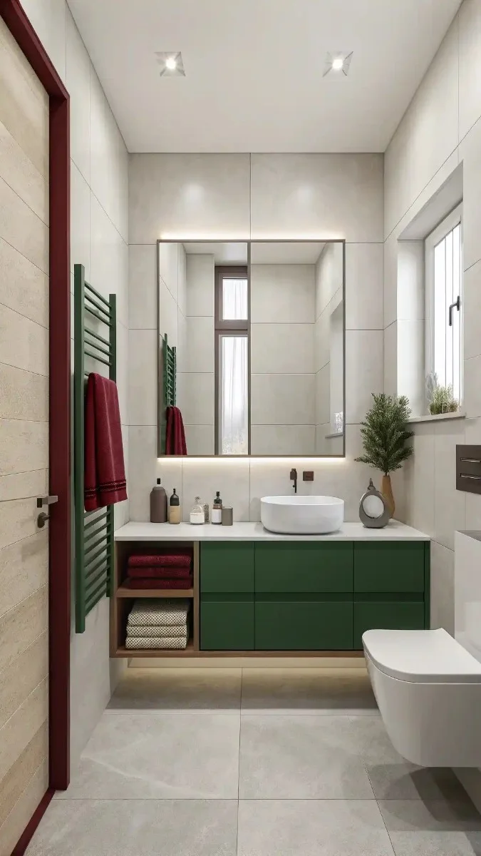 24 Green And Burgundy Bathroom Decor Ideas That Actually Work 9 image 405