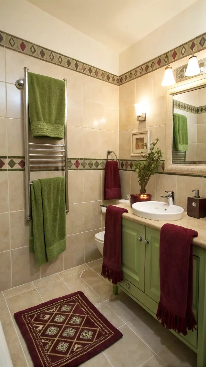 24 Green And Burgundy Bathroom Decor Ideas That Actually Work 16 image 412