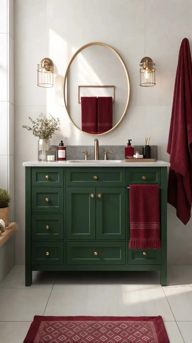 24 Green And Burgundy Bathroom Decor Ideas That Actually Work 19 image 415