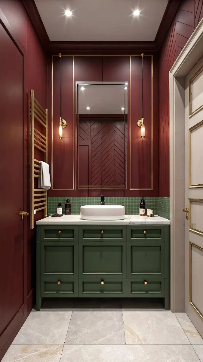 24 Green And Burgundy Bathroom Decor Ideas That Actually Work 20 image 416