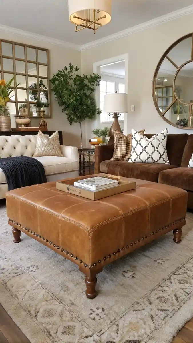 20 Small Living Room Ottoman Coffee Table Styles 21 image 42