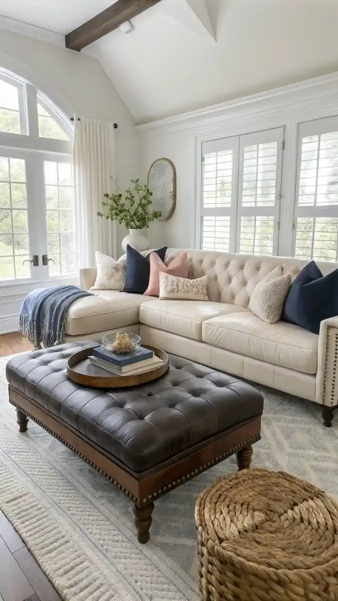 20 Living Room Decor with Ottoman Tips and Layouts 6 image 434