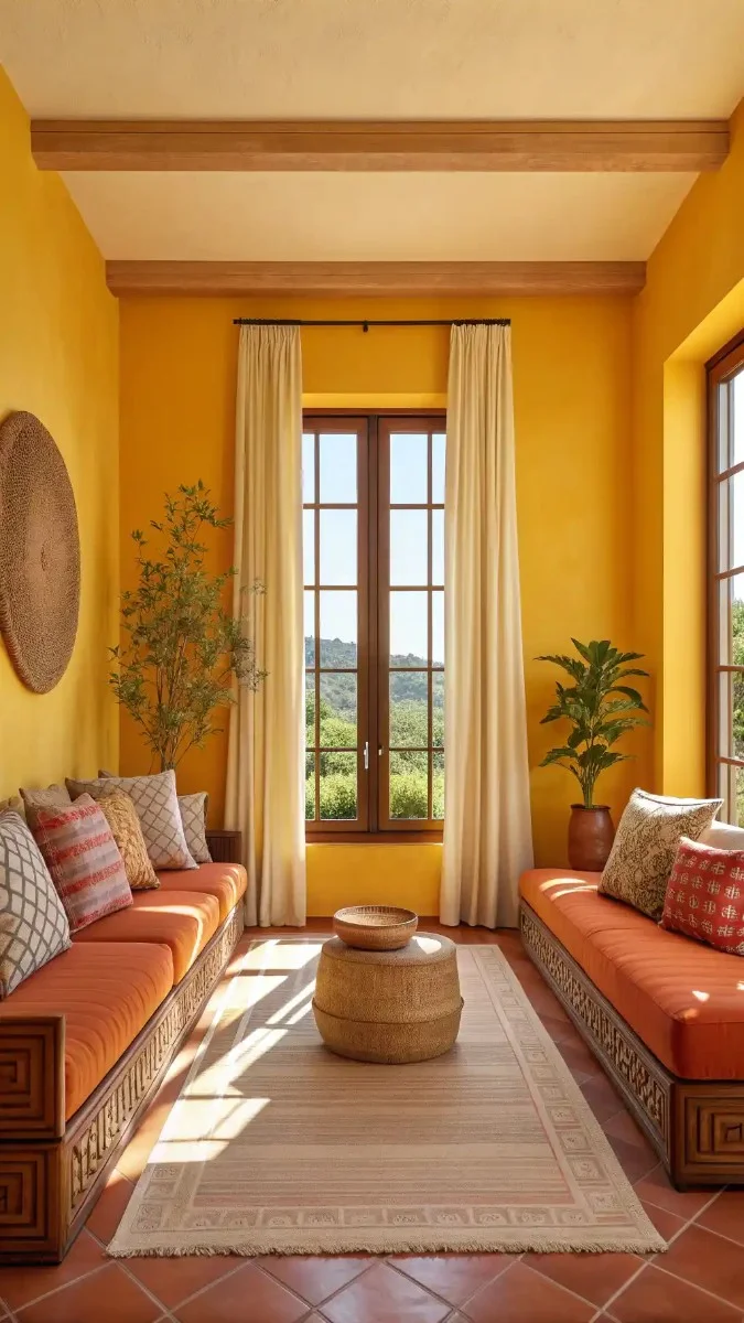 19 Orange and Yellow Living Room Designs You Should See 3 image 470