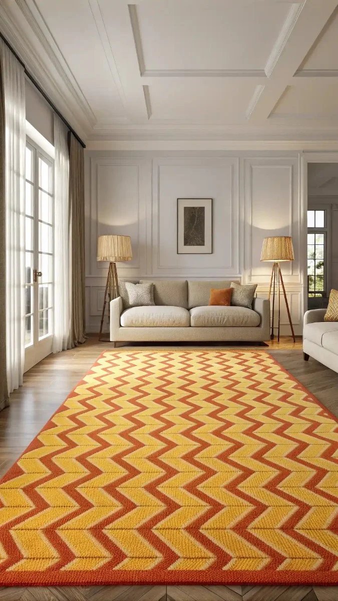 19 Orange and Yellow Living Room Designs You Should See 16 image 483