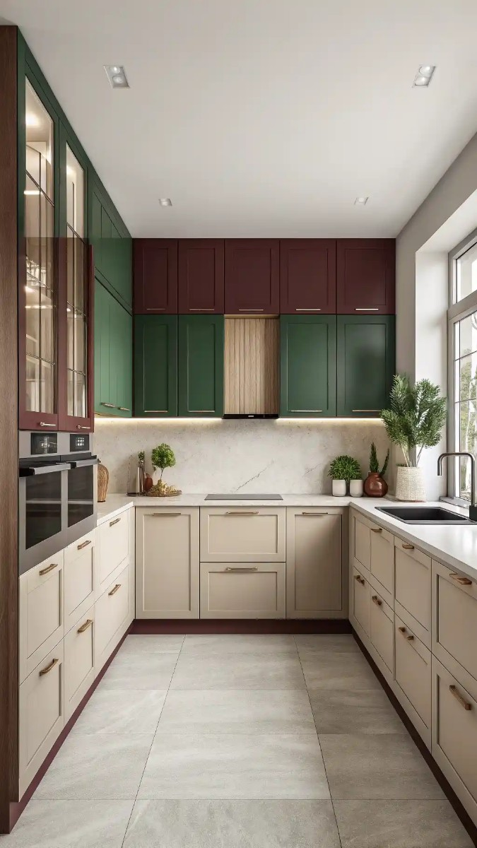 19 Green And Burgundy Kitchen Ideas That Are Trending Now 2 image 595